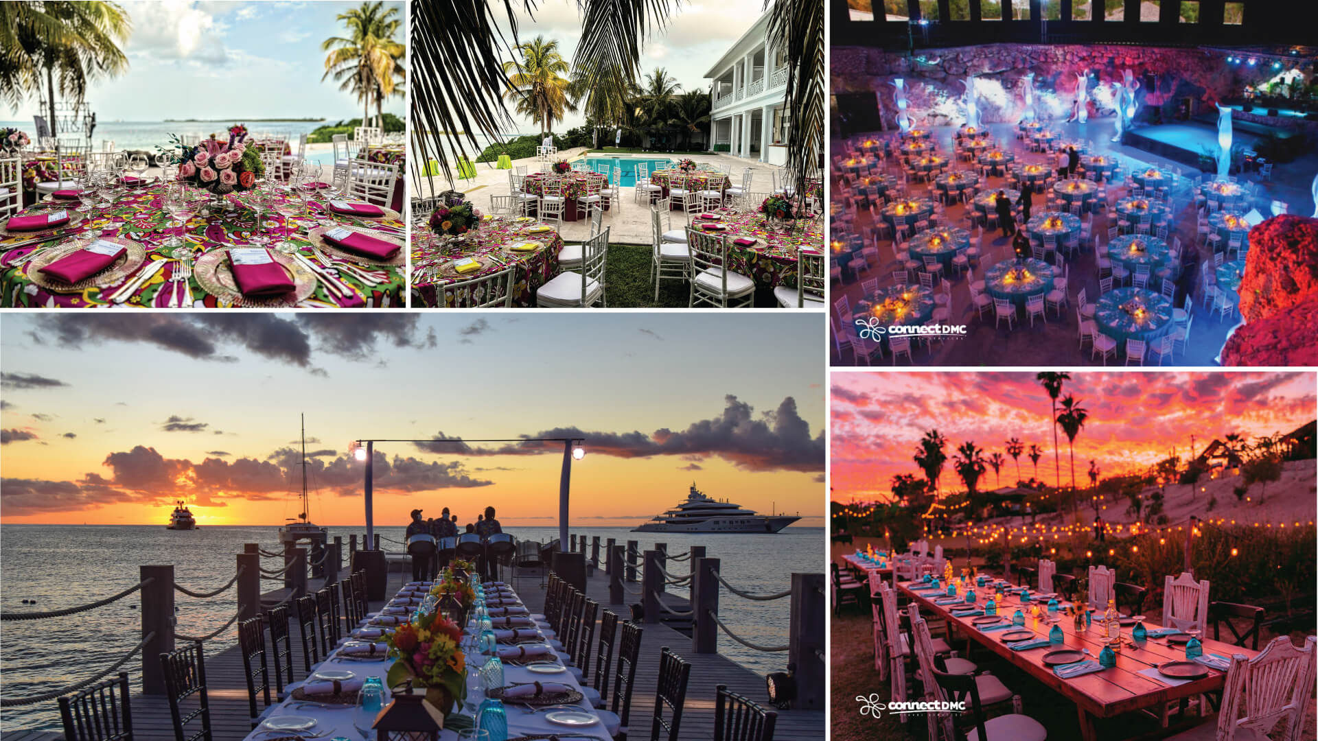Discover fabulous events with Hosts Global Members: Cacique International, Connect DMC, and Barefoot Holidays
