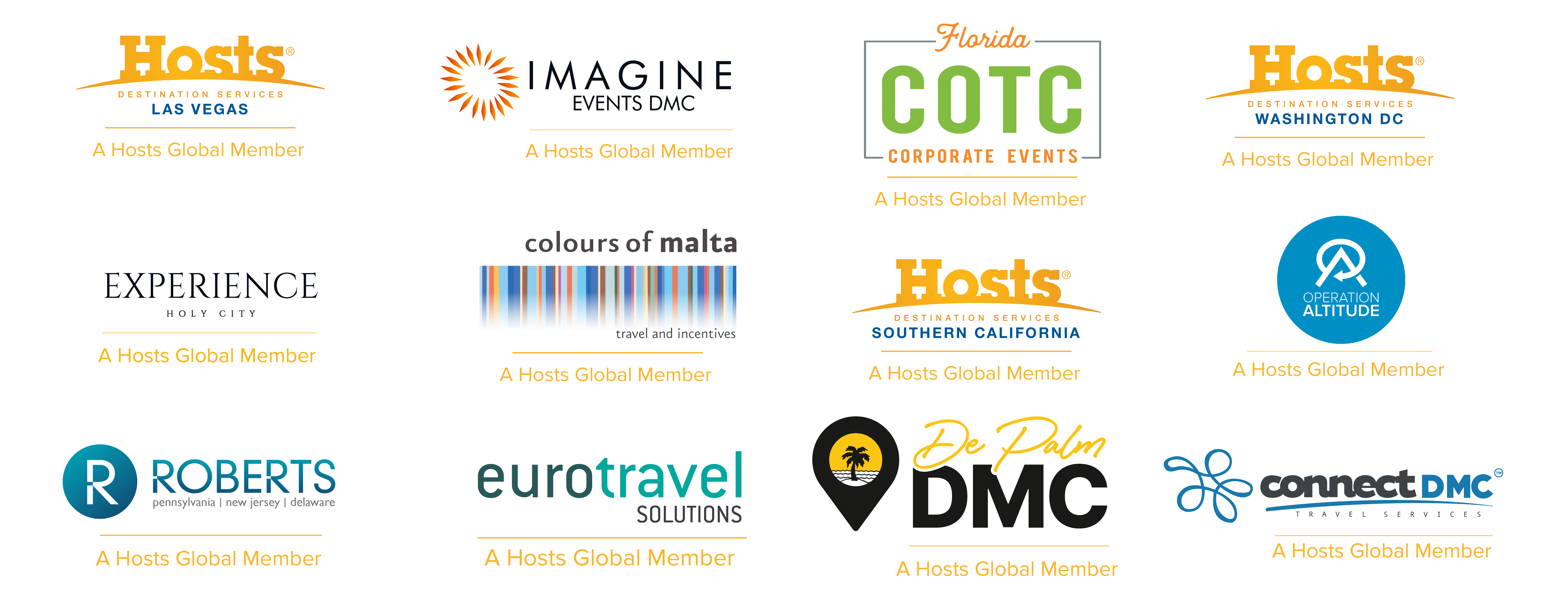 Hosts Global | Member Logos for Fiesta Design Edition