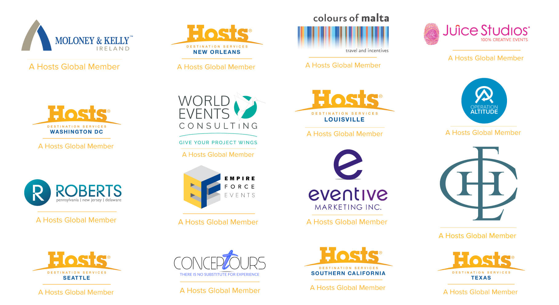 Hosts Global | Member logos for May Design Edition