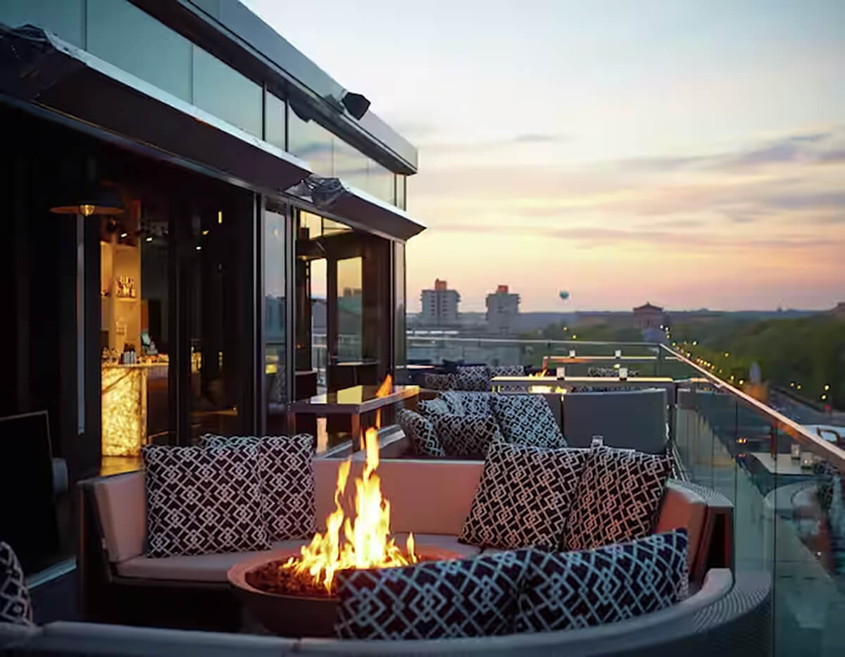 Hosts Global | The Logan Hotel's Assembly Rooftop Lounge