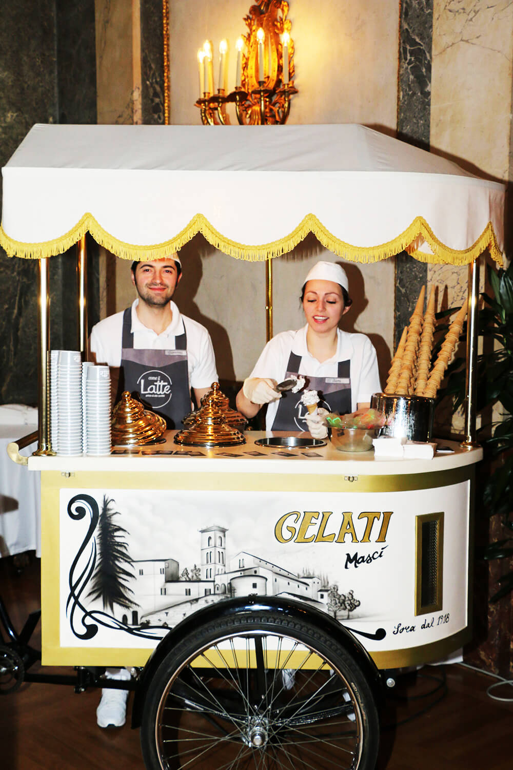 Hosts Global | Seaside Mediterranean | Gelato cart