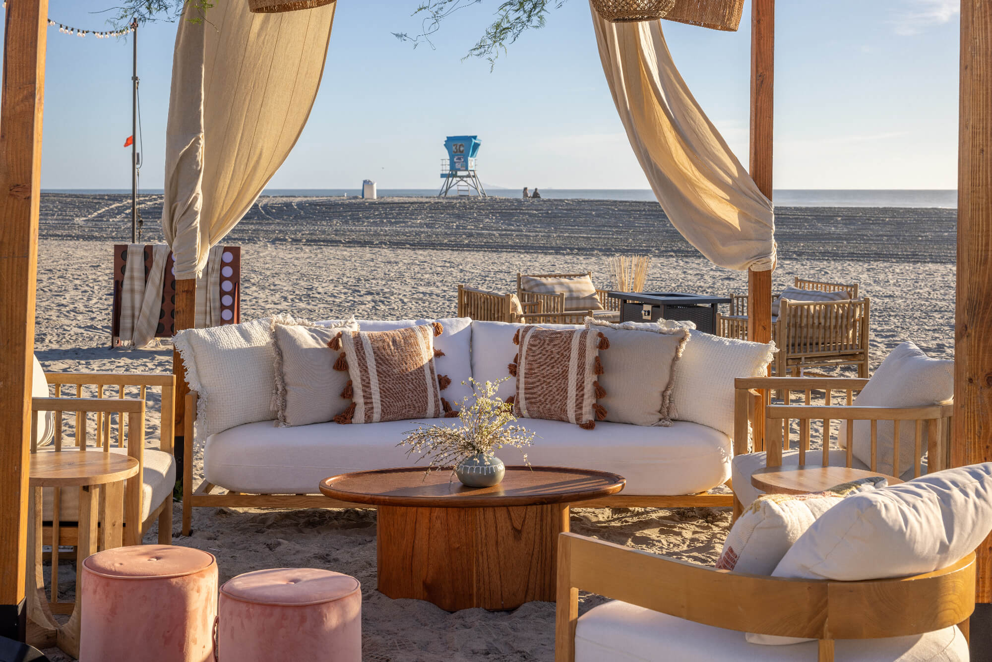 Hosts Global | Mediterranean Decor: Beach seating setup