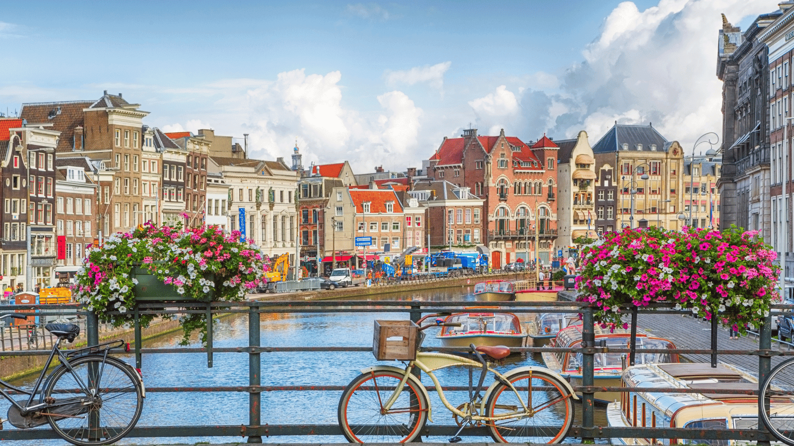 Hosts Global | Amsterdam, the Netherlands on the bridge overlooking the city