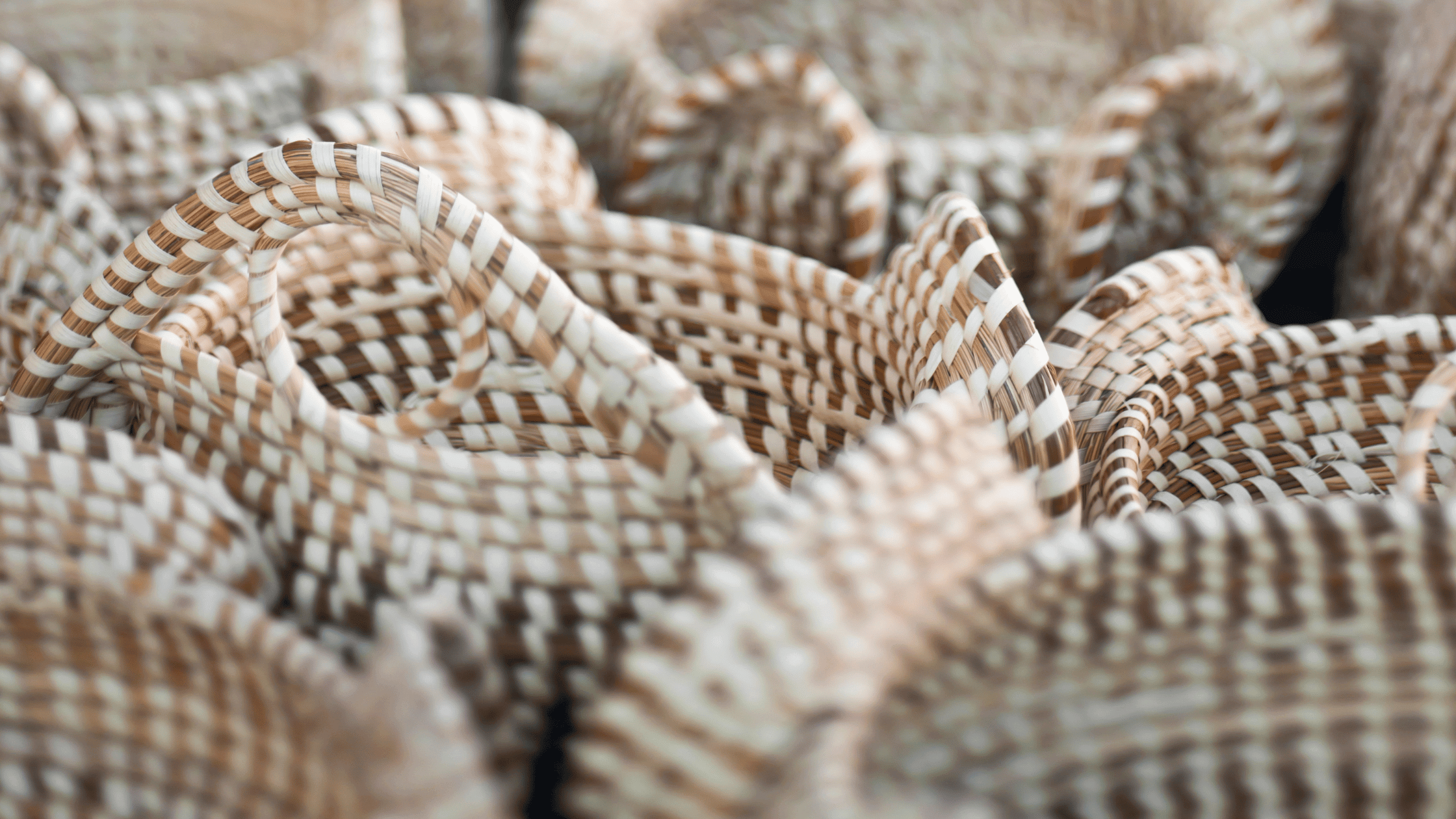 a close up of a basket