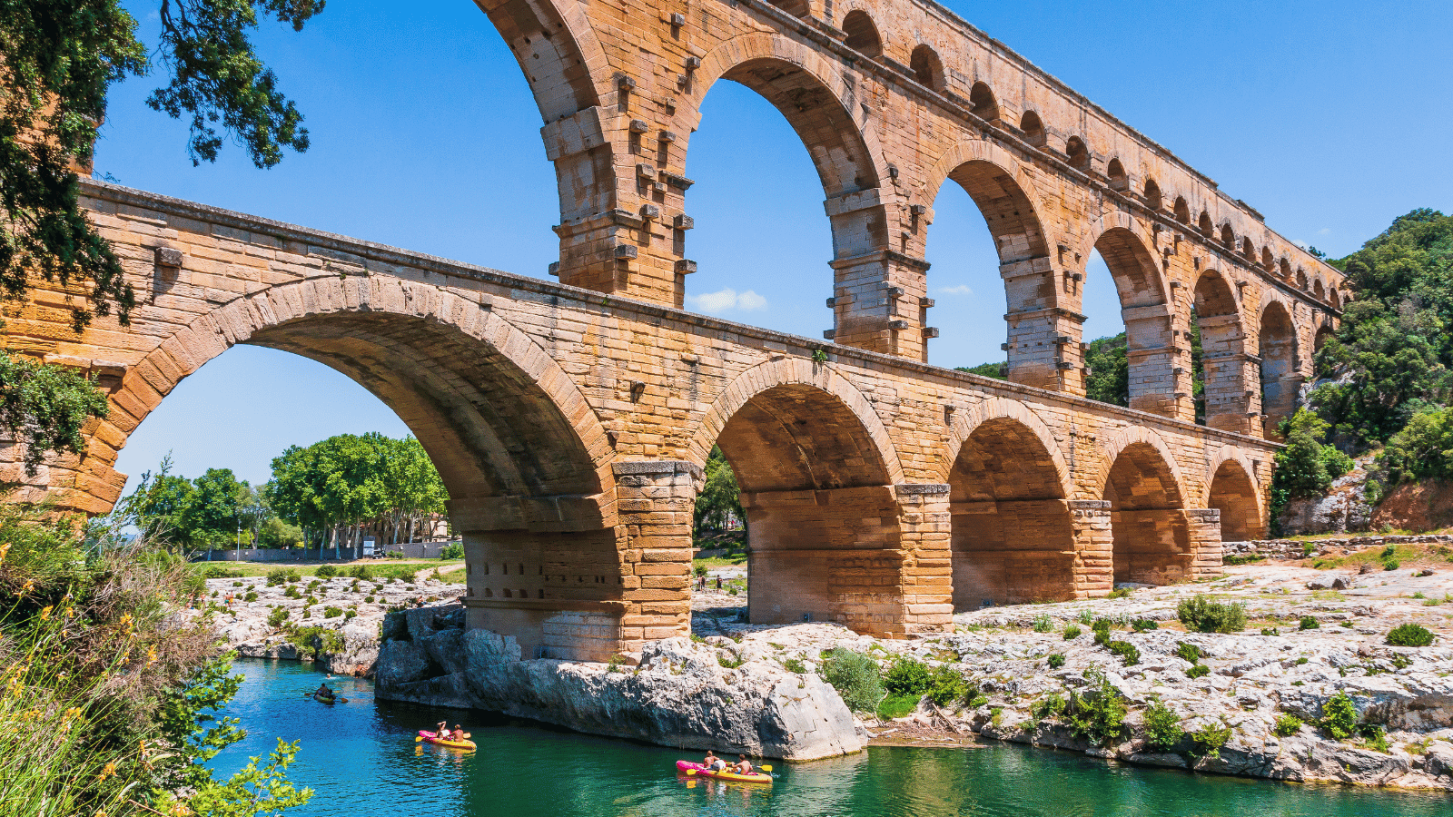 Kayaking at an Architectural site in France