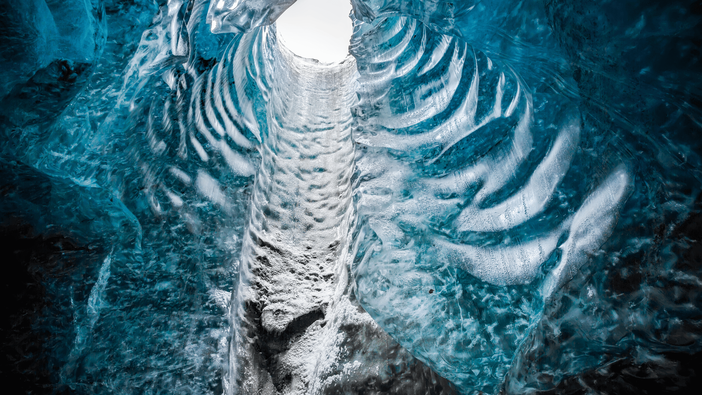 Ice caves in Iceland