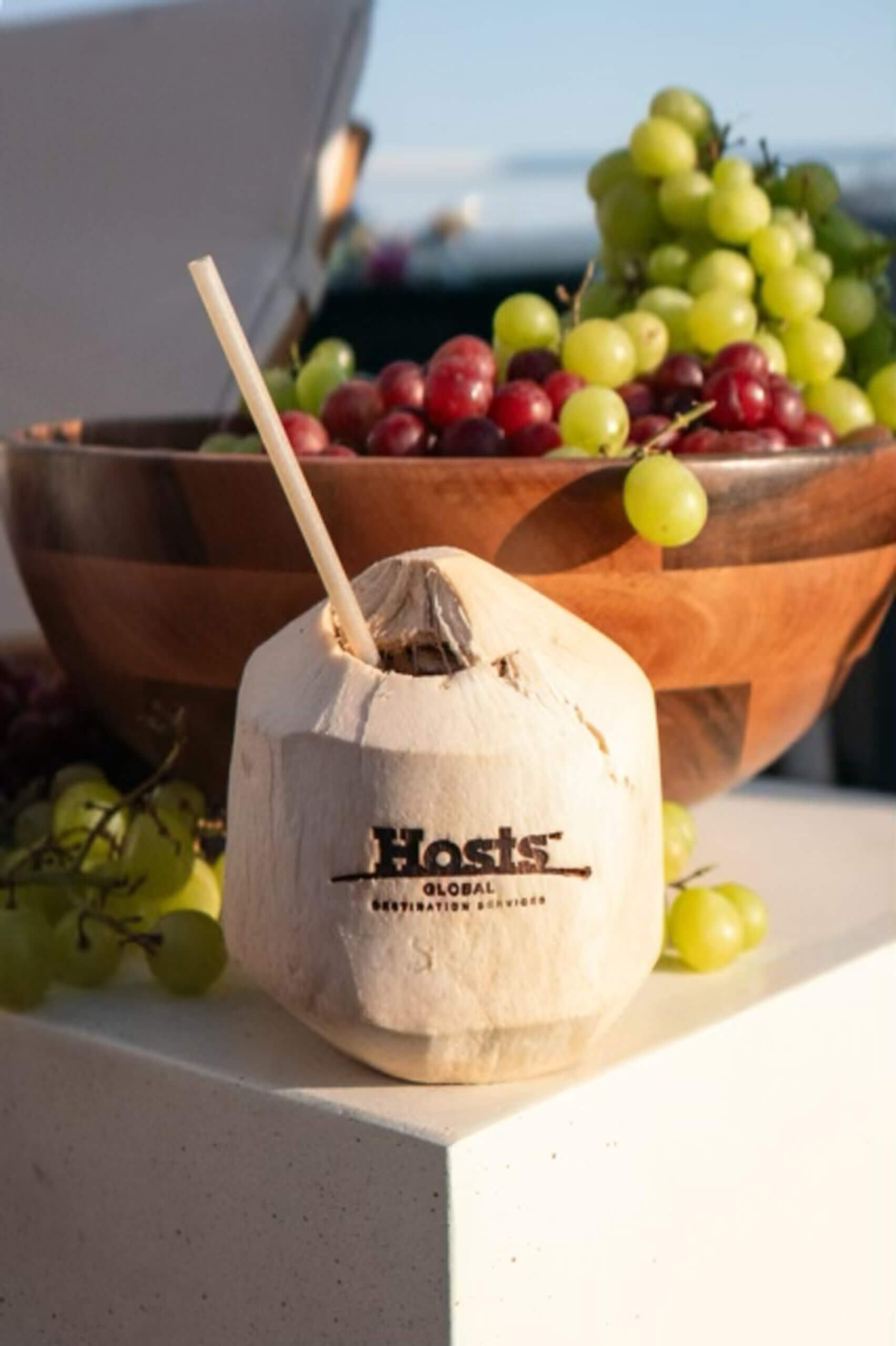 Branded Coconut for a fun drink experience