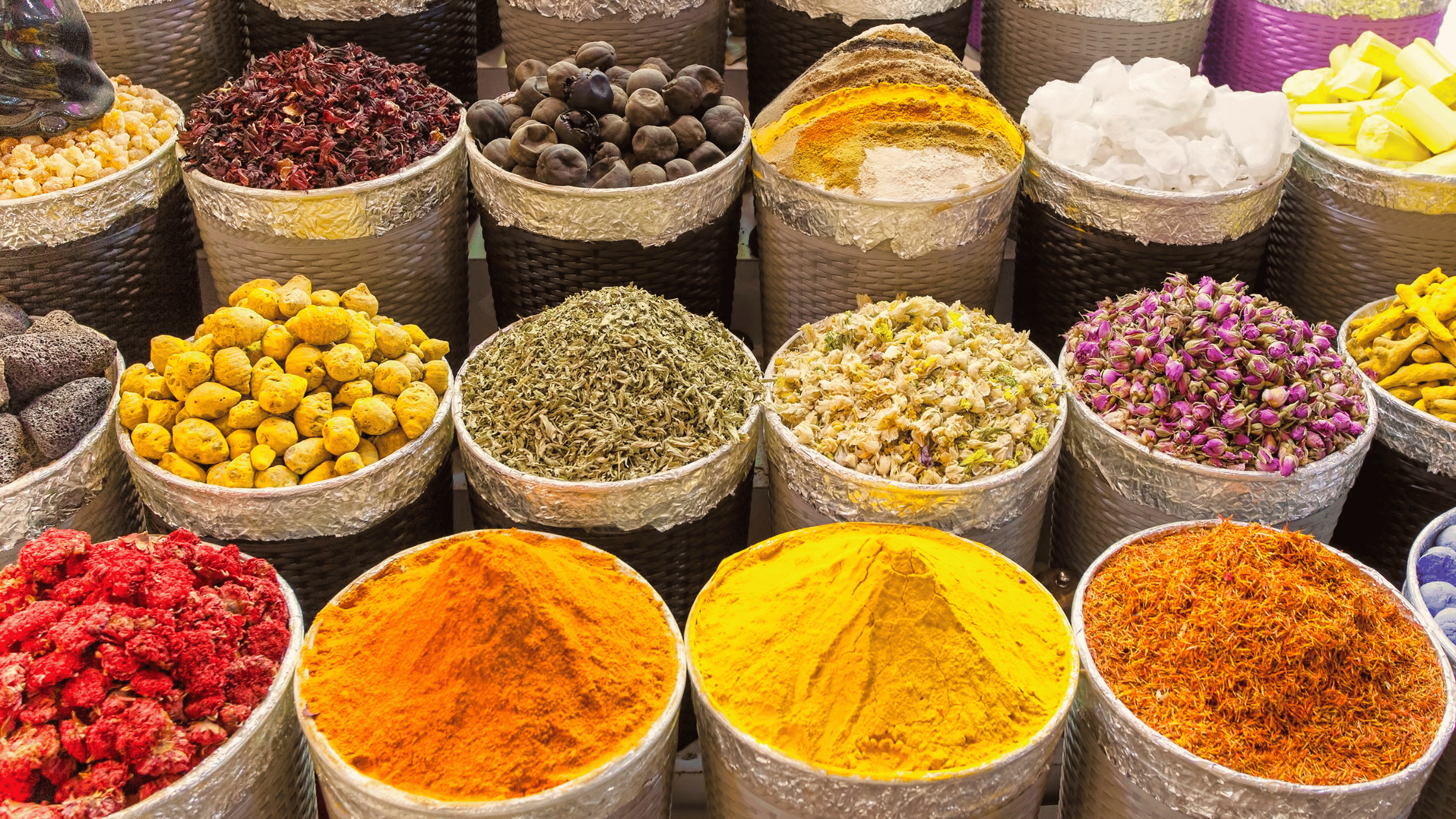 Dubai Spices in large drums