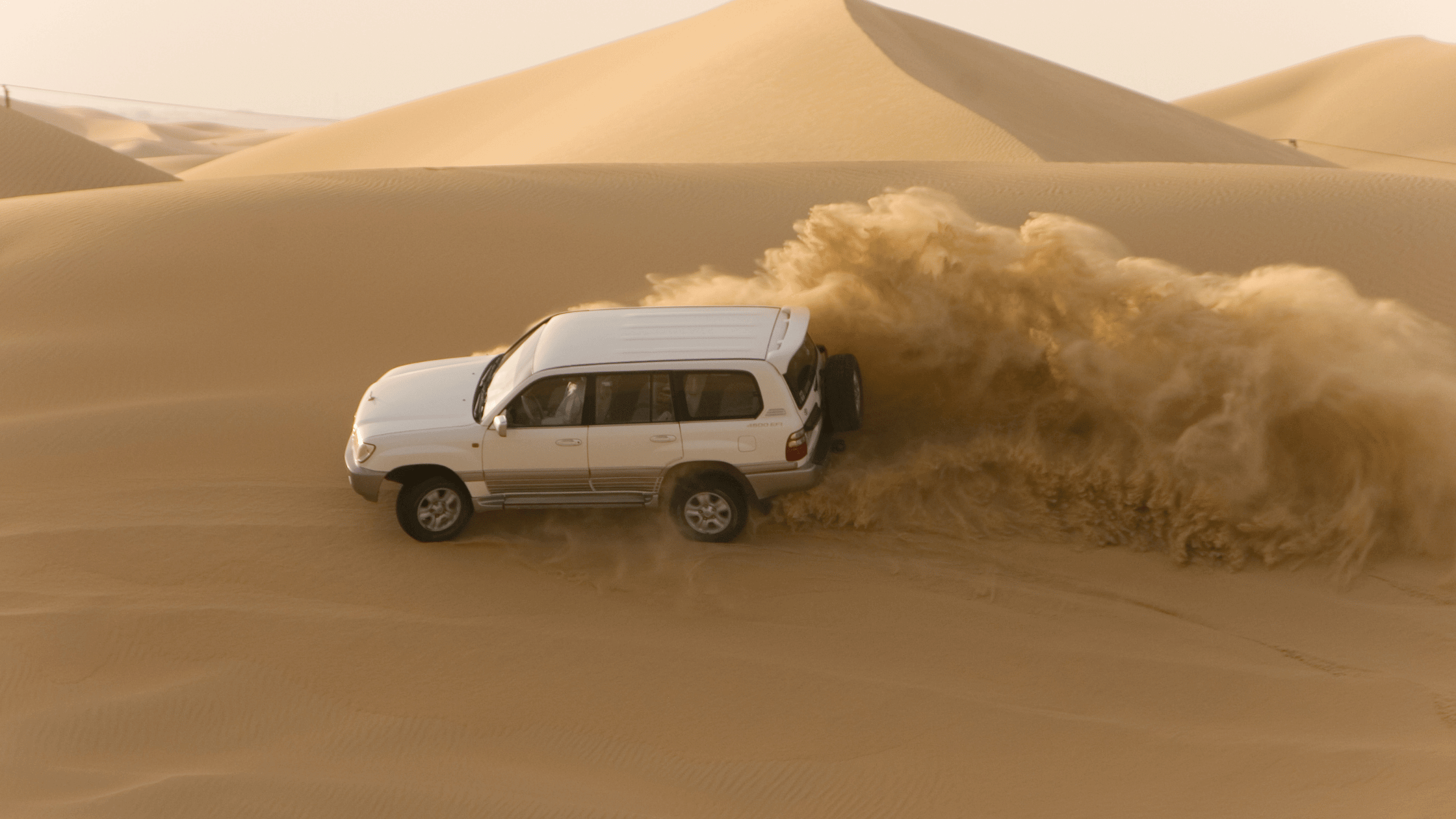 Dubai off-roading in desert