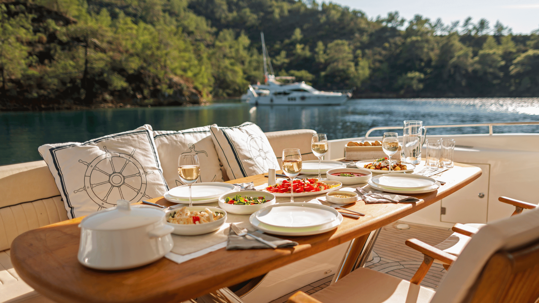 Hosts Global | Private Greek Yacht dining