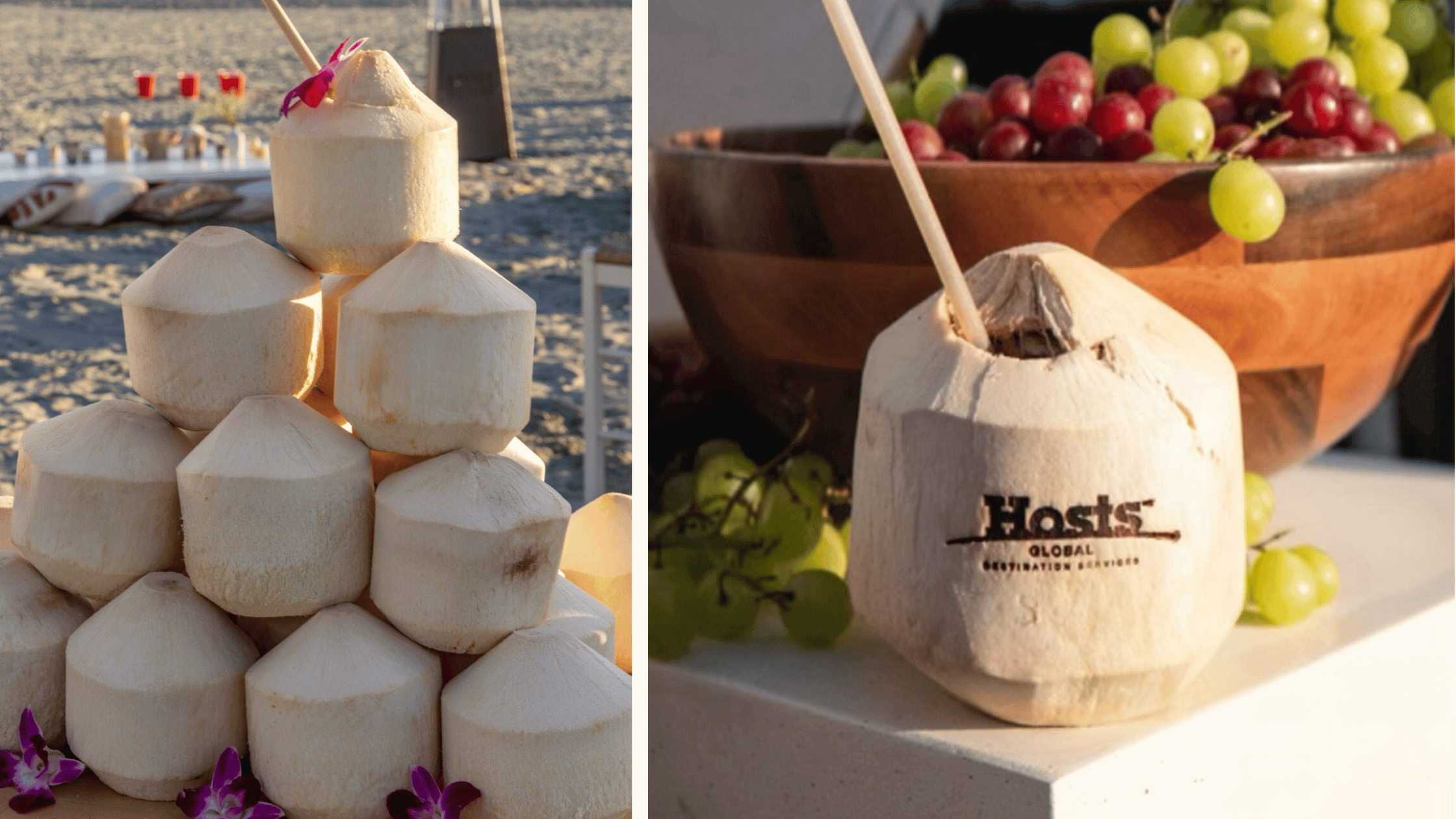 Personalizable coconuts for custom cocktails and mocktails 