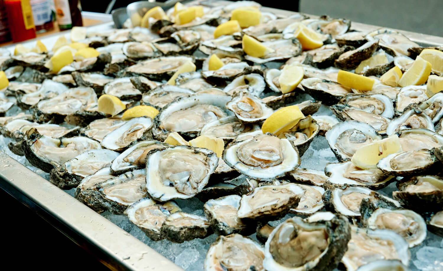 Oysters on the half shell in New Orleans