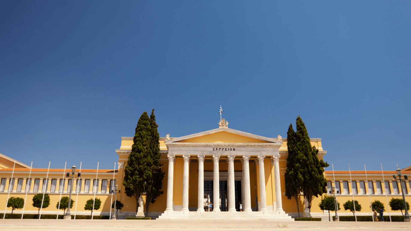 Hosts Global | Zappeion Hall: Nestled next to the National Gardens, this neoclassical venue offers both indoor and outdoor spaces, ideal for mixing history with modern event needs. 